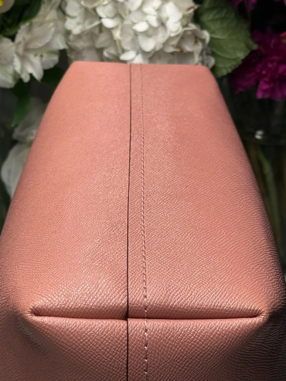 Coach Pink Leather Highline Tote with Logo and Double Handles
